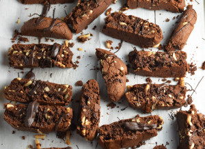 Decadent Italian Chocolate Almond Biscotti