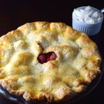 Strawberry Maple Pie with Brown Sugar Whipped Cream
