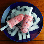 Berries and Cream Popsicles