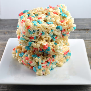 Red, White, and Blue Rice Krispies - Chef Times Two