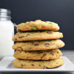Chewy Gooey Chocolate Chip M&M Cookies